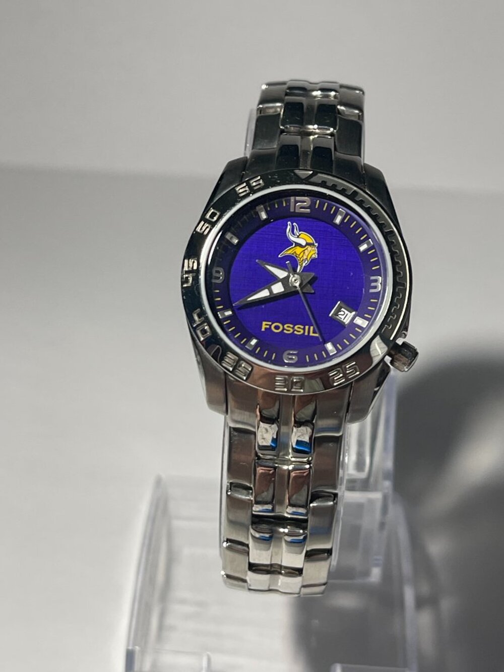 Minnesota Vikings NFL Stainless-Steel Women's Watch by Fossil NEW